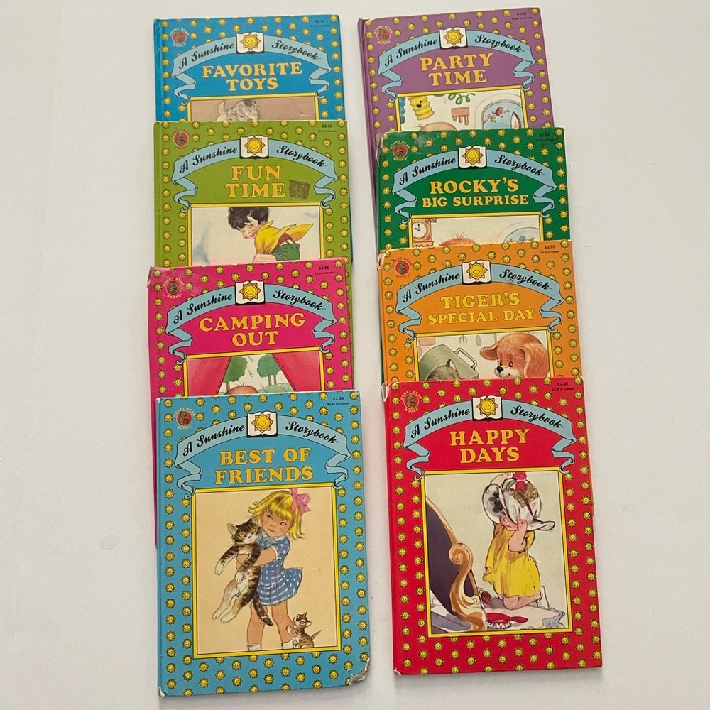 A Sunshine Storybook Lot of 8 Vintage Kids Book (1986) Hardcover JANE RESNICK